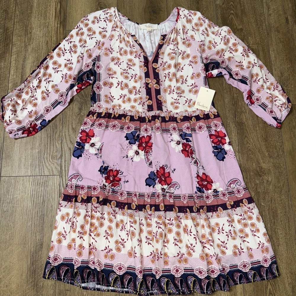Nurture Women's Floral Knee length‎ dress size small